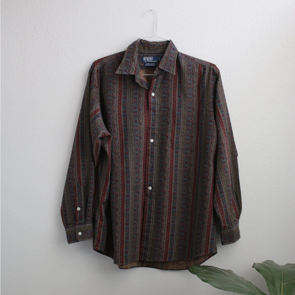 MENS Ralph Lauren Polo Button Down Shirt Sz: L